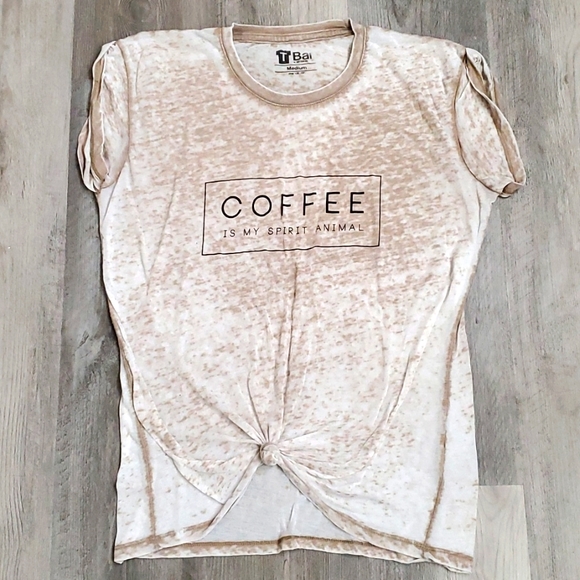 TBar Tops - TBar Tee Shirt "Coffee Is My Spirit Animal"